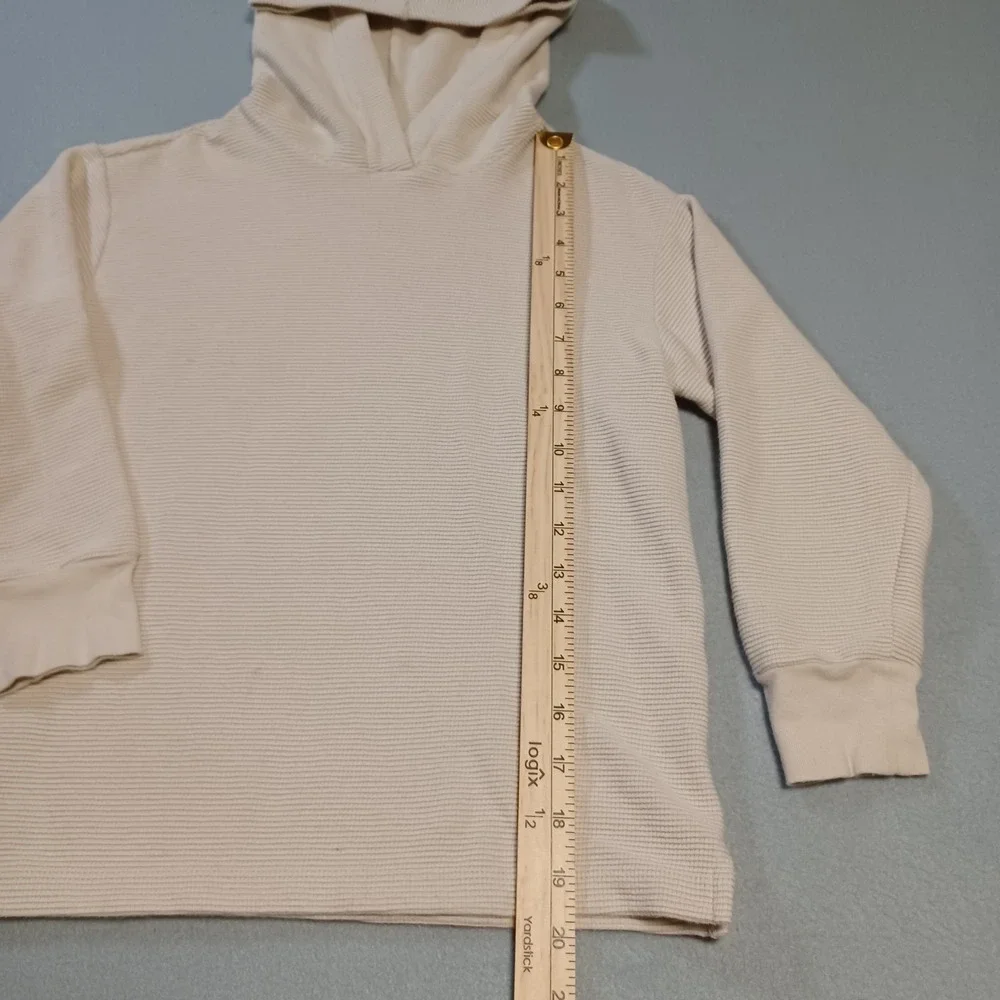 Wonder Nation Boys Beige Ribbed Hoodie‎ S 6-7 Long Sleeve Pullover WM18816A-0422